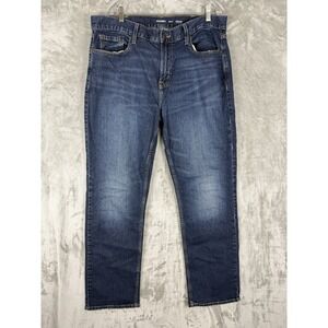 Old Navy Built-in Flex‎ Straight Fit Men's Dark Wash Jeans 38x32